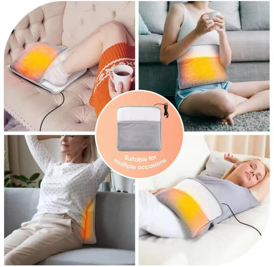 Electric Heated Foot Warmer,Foot Heating Pad with 4 Timer&6 Temperature Setting, Feet Warmer for Men and Women, Detachable and Washable